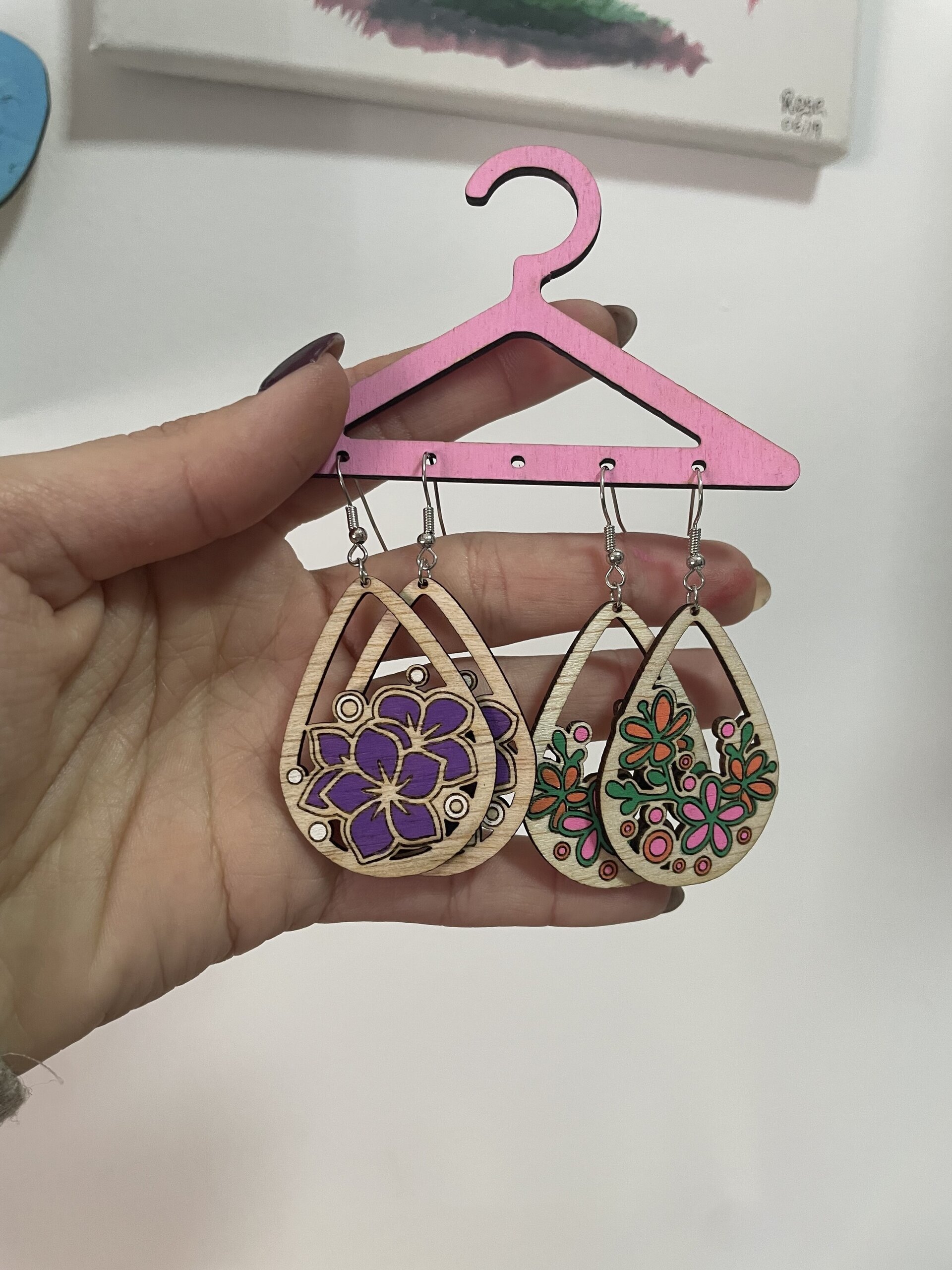 Pendientes de Madera - 2